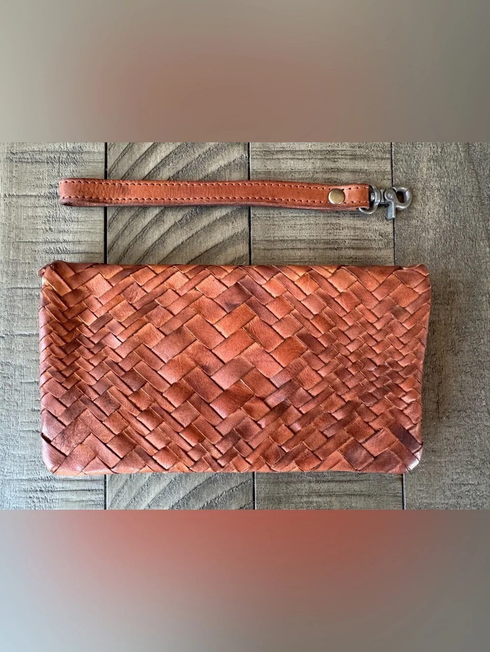Vilenca Holland 2-Piece Woven Leather Wallet & Card Case Gift Set (NIB)